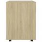 Preview: Rollschrank Sonoma-Eiche 60x53x72 cm Holzwerkstoff