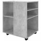 Preview: Rollschrank Betongrau 60x53x72 cm Holzwerkstoff