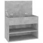 Preview: Schuhbank Betongrau 60x30x45 cm Holzwerkstoff