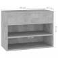 Preview: Schuhbank Betongrau 60x30x45 cm Holzwerkstoff