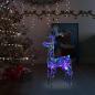 Preview: LED-Rentier Weihnachtsdeko 90 LEDs 60x16x100 cm Acryl