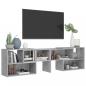 Preview: TV-Schrank Betongrau 149x30x52 cm Holzwerkstoff