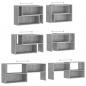 Preview: TV-Schrank Betongrau 149x30x52 cm Holzwerkstoff