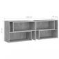 Preview: TV-Schrank Betongrau 149x30x52 cm Holzwerkstoff