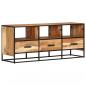 Preview: ARDEBO.de - TV-Schrank 110x30x45 cm Massivholz Akazie 