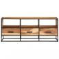 Preview: TV-Schrank 110x30x45 cm Massivholz Akazie 