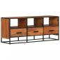 Preview: ARDEBO.de - TV-Schrank 110x30x45 cm Massivholz Akazie 