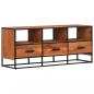 Preview: TV-Schrank 110x30x45 cm Massivholz Akazie 