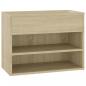 Preview: Schuhbank Sonoma-Eiche 60x30x45 cm Holzwerkstoff