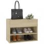 Preview: Schuhbank Sonoma-Eiche 60x30x45 cm Holzwerkstoff