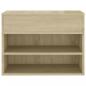 Preview: Schuhbank Sonoma-Eiche 60x30x45 cm Holzwerkstoff