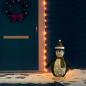 Preview: ARDEBO.de - Weihnachtsdekoration Pinguin-Figur LED Luxus-Gewebe 60 cm