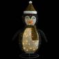 Preview: Weihnachtsdekoration Pinguin-Figur LED Luxus-Gewebe 60 cm