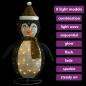 Preview: Weihnachtsdekoration Pinguin-Figur LED Luxus-Gewebe 60 cm