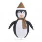 Preview: Weihnachtsdekoration Pinguin-Figur LED Luxus-Gewebe 60 cm