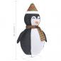 Preview: Weihnachtsdekoration Pinguin-Figur LED Luxus-Gewebe 60 cm