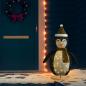 Preview: ARDEBO.de - Weihnachtsdeko Pinguin LED Luxus-Gewebe 120 cm