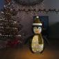 Preview: Weihnachtsdeko Pinguin LED Luxus-Gewebe 120 cm