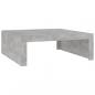 Preview: Couchtisch Betongrau 100x100x35 cm Holzwerkstoff