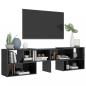 Preview: TV-Schrank Hochglanz-Grau 149x30x52 cm Holzwerkstoff