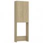 Preview: Waschmaschinenschrank Sonoma-Eiche 64x25,5x190 cm