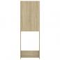 Preview: Waschmaschinenschrank Sonoma-Eiche 64x25,5x190 cm