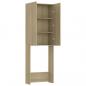 Preview: Waschmaschinenschrank Sonoma-Eiche 64x25,5x190 cm