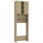 Preview: Waschmaschinenschrank Sonoma-Eiche 64x25,5x190 cm