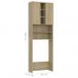 Preview: Waschmaschinenschrank Sonoma-Eiche 64x25,5x190 cm