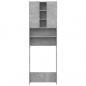 Preview: Waschmaschinenschrank Betongrau 64x25,5x190 cm