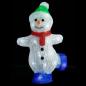 Preview: LED-Weihnachtsfigur Schneemann Acryl Indoor und Outdoor 30 cm