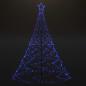 Preview: LED-Weihnachtsbaum mit Metallstange 1400 LEDs Blau 5 m