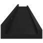 Preview: Wandregale 2 Stk. Schwarz 100x9x3 cm