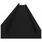 Preview: Wandregale 2 Stk. Schwarz 115x9x3 cm