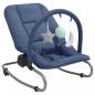 Preview: ARDEBO.de - Babywippe Marineblau Stahl