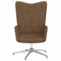 Preview: Relaxsessel mit Hocker Taupe Stoff