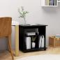 Preview: ARDEBO.de - Rollschrank Schwarz 60x45x60 cm Holzwerkstoff