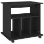 Preview: Rollschrank Schwarz 60x45x60 cm Holzwerkstoff