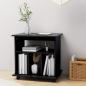 Preview: Rollschrank Schwarz 60x45x60 cm Holzwerkstoff