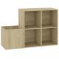 Preview: Flur-Schuhschrank Sonoma Eiche 105x35,5x70 cm Holzwerkstoff