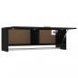 Preview: Kleiderschrank Schwarz 100x32,5x35 cm Holzwerkstoff