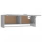 Preview: Kleiderschrank Betongrau 100x32,5x35 cm Holzwerkstoff