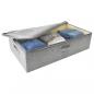 Preview: Aufbewahrungsboxen 2 Stk. Stoff 70x40x18 cm Grau