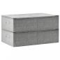 Preview: Aufbewahrungsboxen 2 Stk. Stoff 70x40x18 cm Grau