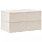 Preview: Aufbewahrungsboxen 2 Stk. Stoff 70x40x18 cm Creme