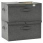 Preview: Aufbewahrungsboxen 2 Stk. Stoff 50x30x25 cm Anthrazit