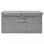 Preview: Aufbewahrungsbox Stoff 50x30x25 cm Grau