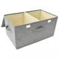 Preview: Aufbewahrungsbox Stoff 50x30x25 cm Grau