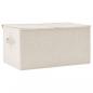 Preview: Aufbewahrungsbox Stoff 50x30x25 cm Creme