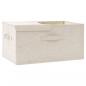 Preview: Aufbewahrungsbox Stoff 50x30x25 cm Creme